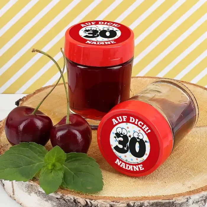 6r Set Schnaps zum 30. Geburtstag mit Name und Text