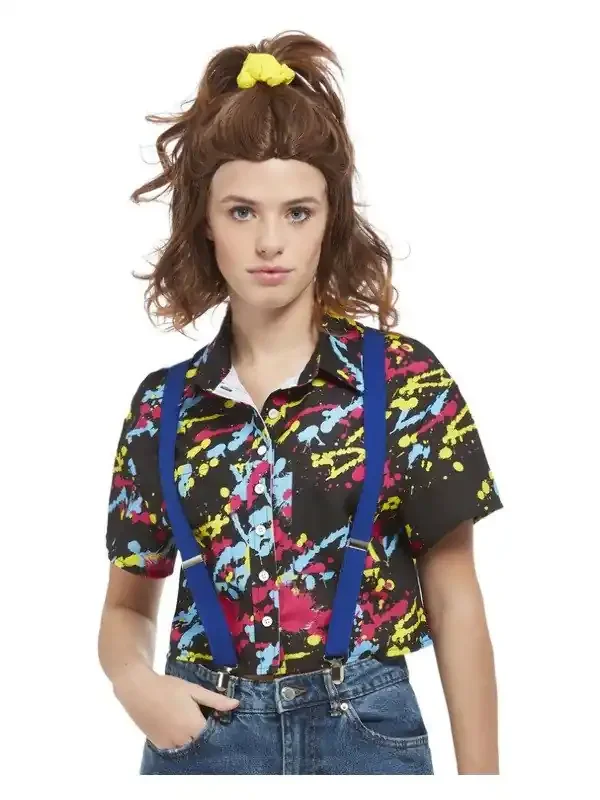 80er Jahre Fehlerfarbe Streuung Damen