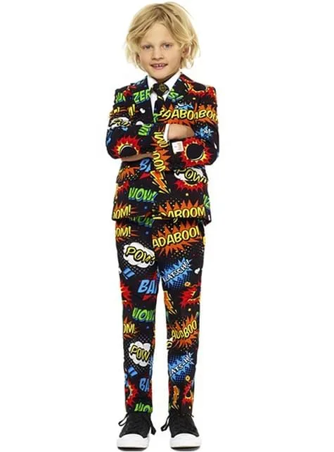 „Badaboom“ Comic Anzug für Jungen – Opposuits