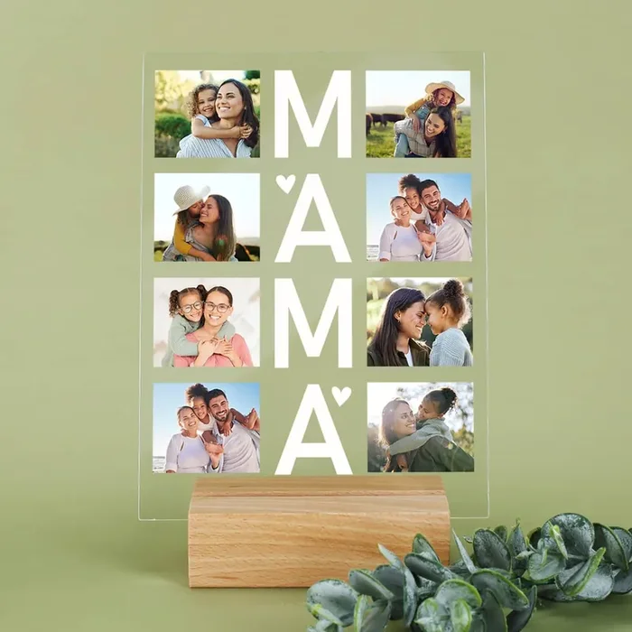Acrylbild zum Muttertag mit 8 Lieblingsfotos