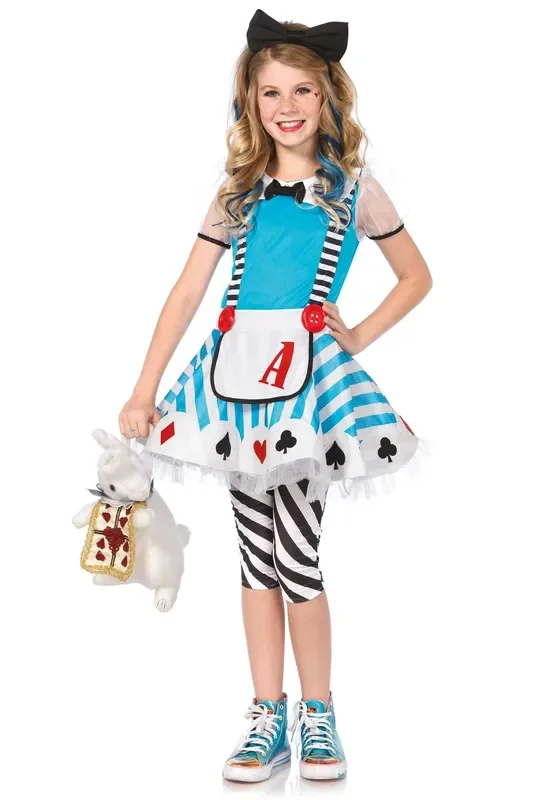 Alice Im Wunderland -Mädchen Kleid