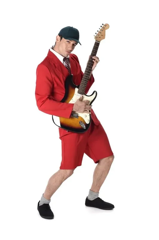 Angus Scholier Ac Dc Rock Herrenkostüm