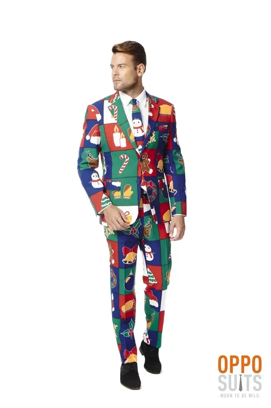Auffälliges Quilty Lust Opposuit Kostüm Herren