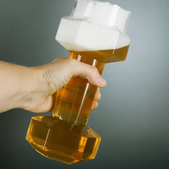 Bierglas in Hantelform