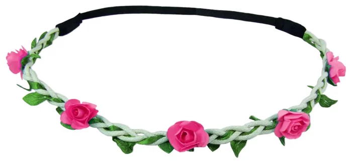 Blumen Haarband Bella mit kleinen Rosen | Pink