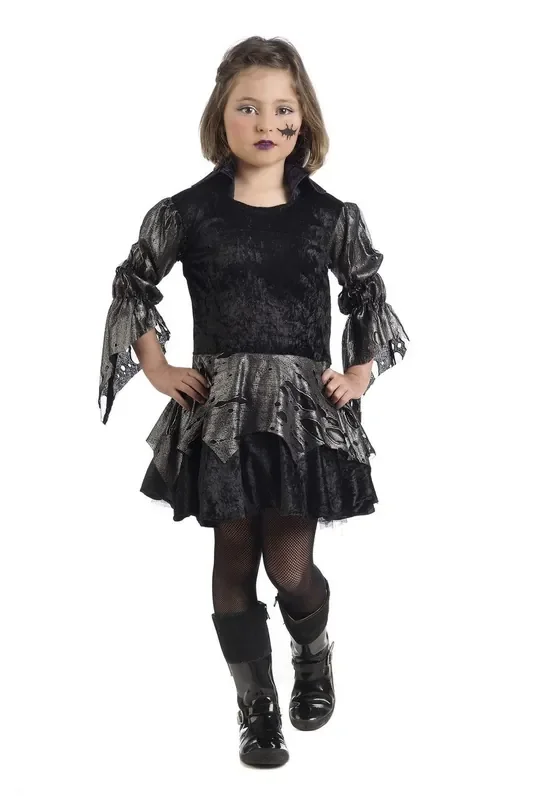 Blut -Saugende Schlechte Vampir -Hexe Kostüm für Mädchen