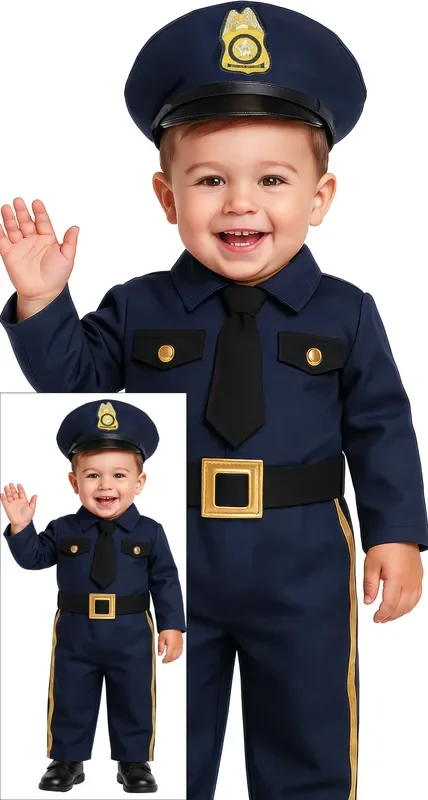 Brammetje Boevenvanger Polizei Kostüm für Jungen