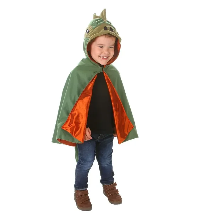 Cape Schrecklich Grüner Dinosaurus Kostüm für Kinder