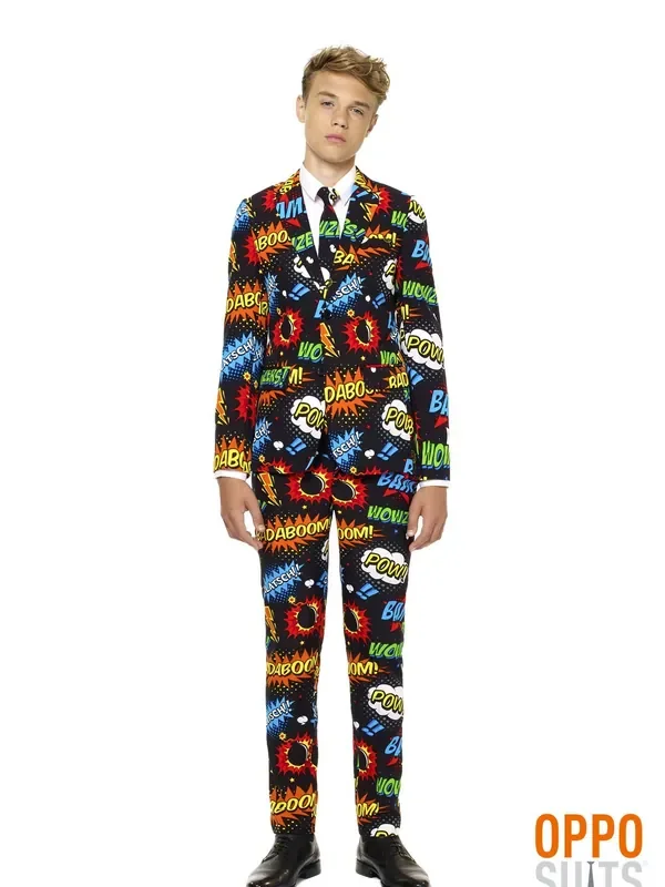 Comic Badaboom Opposuit Teenager Kostüm für Jungen
