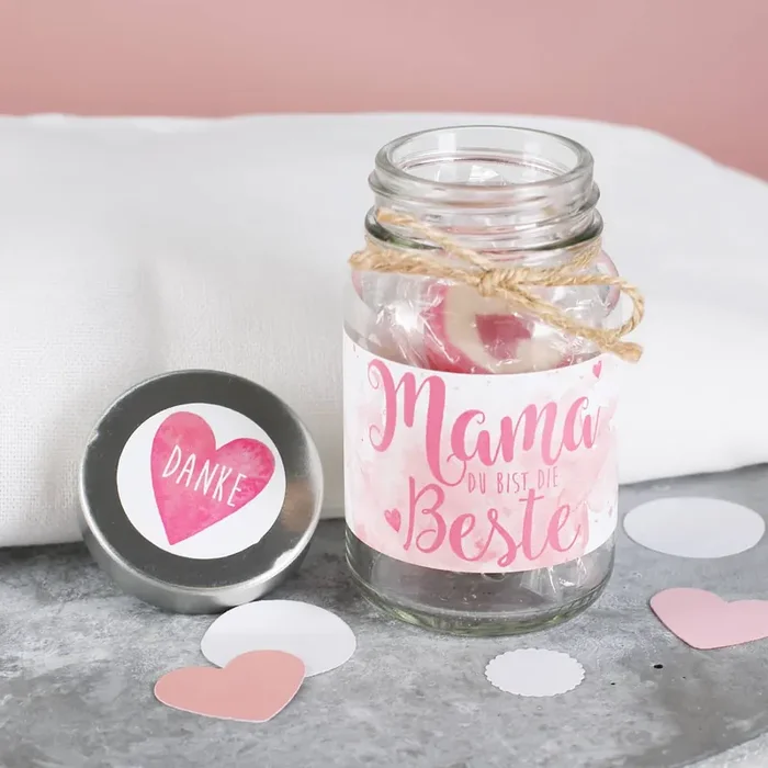 Danke Mama – Bonbon Glas für die beste Mama