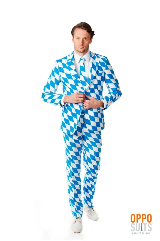 Das Bayerische Harlequino -Opposuit -Kostüm Herrenkostüm