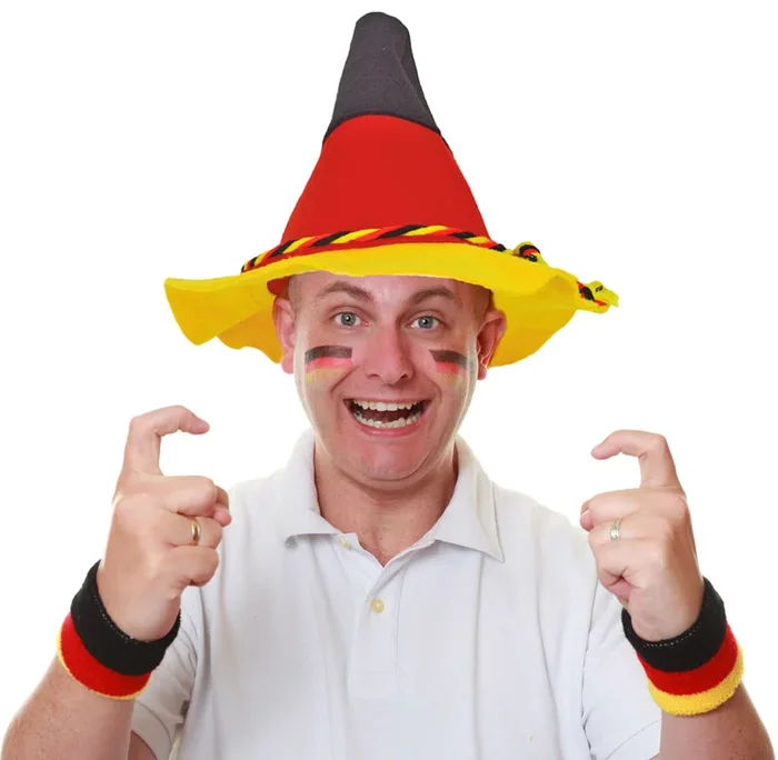 Deutschland Fan Artikel Seppl Hut | Schwarz Rot Gelb