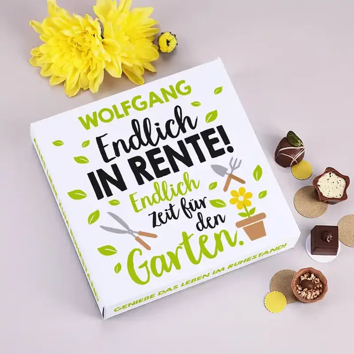 Endlich in Rente! – Lindt Pralinen als Geschenk zum Ruhestand