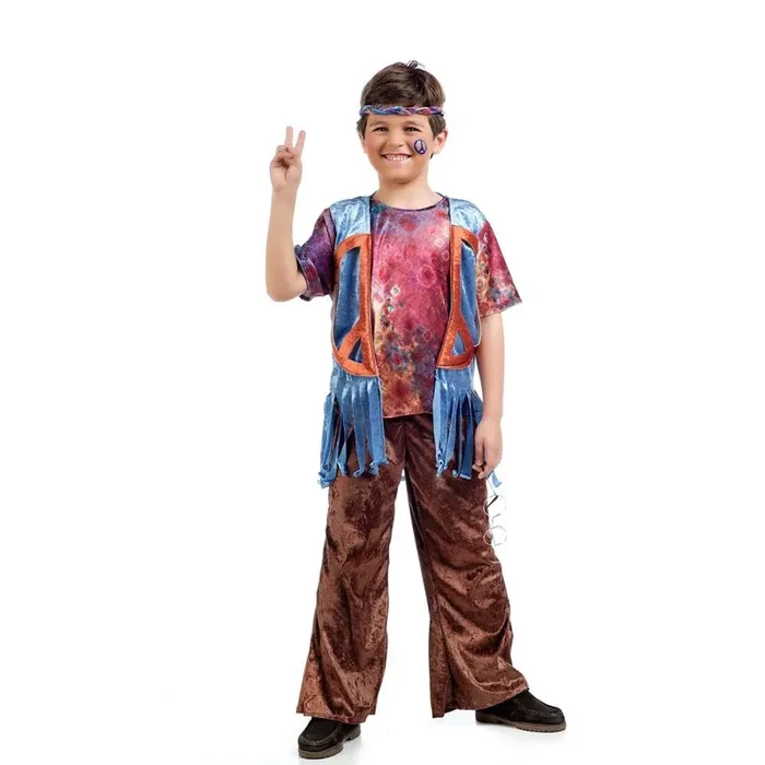 Freddie Frisco 60er Hippie Kostüm für Jungen