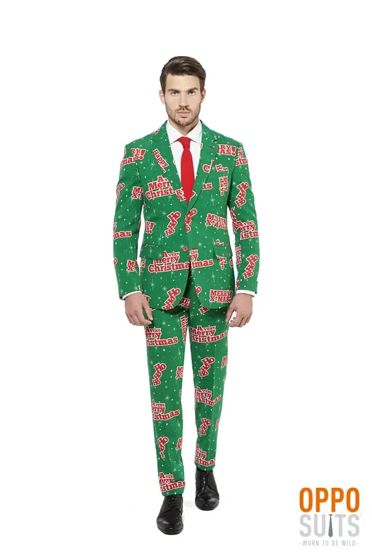 Frohe Weihnachten Happy Holidude Opposuit Herrenkostüm