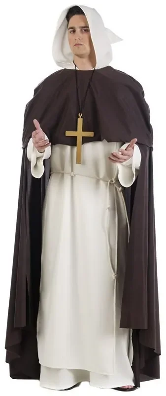 Frommer Dominikanischer Mönch Herrenkostüm