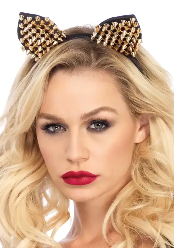 Haarbandkatze Ohren Mit Stollen Gold