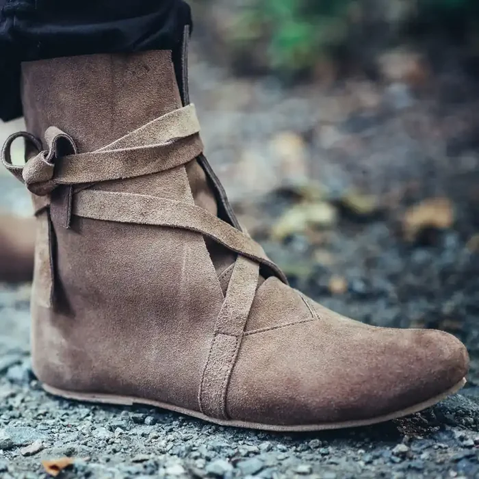 Haithabu Wikingerstiefel Frode a. Veloursleder
