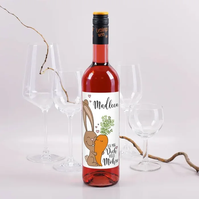 Ich mag Dich volle Möhre! – Lieblingswein mit Wunschname