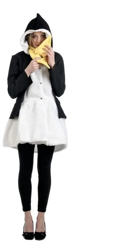 Jacke Mit Schalpol Pinguin Damenkostüm
