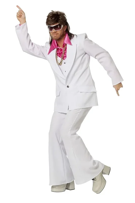 Jede Nacht Fieber Weiß Herrenkostüm