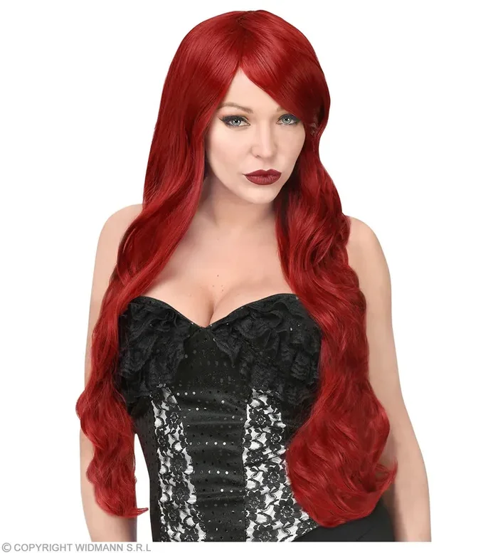 Kayla Cosplay Perücke Lang Rot