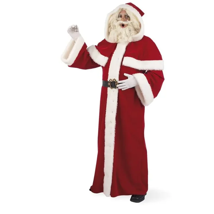 Langer Schneesturm Santa Claus Herrenkostüm