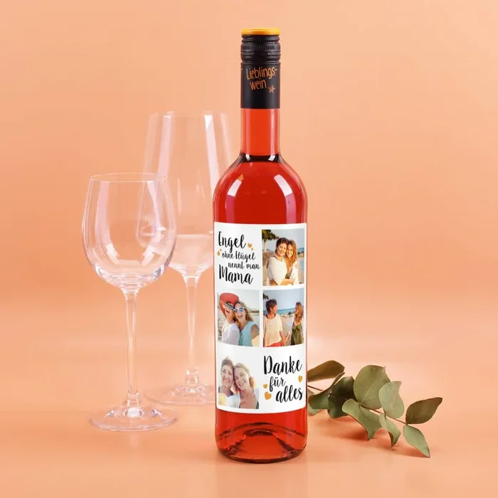 Lieblingswein – Engel ohne Flügel – mit Ihren 4 Lieblingsfotos