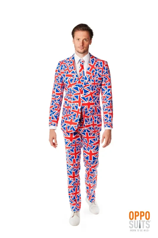 Mr. Jack Engelse Vlag Opposuit Kostuum Man