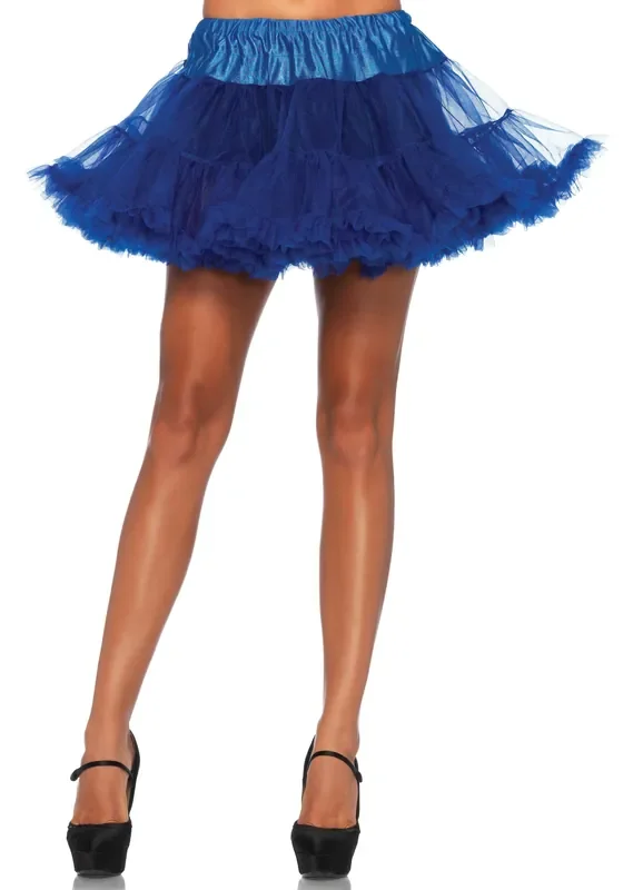 Petticoat Blue Zwei Schichten Mit Doppelter Rüschen 45 Zentimeter