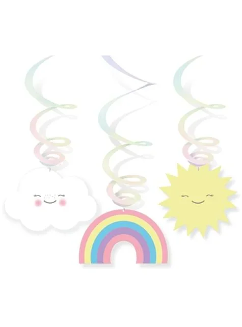 Regenbogen Hänge-Deko – Rainbow & Cloud