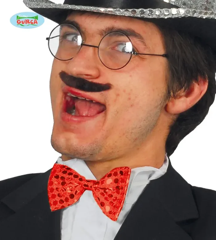 Schmetterlingsbogenmusikalisches Glitzerrot