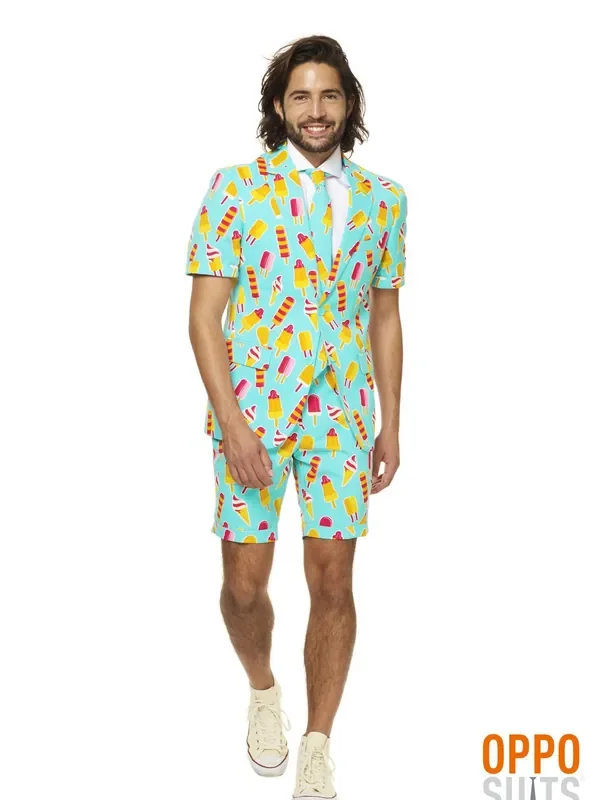 Sommer Iceman Rakets Opposuit Herrenkostüm