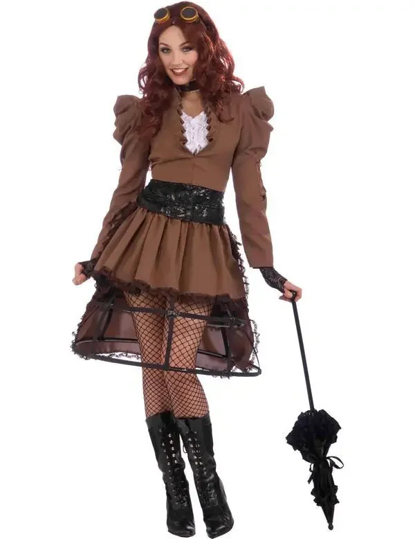 Steampunk Meisje Outfit Vrouw