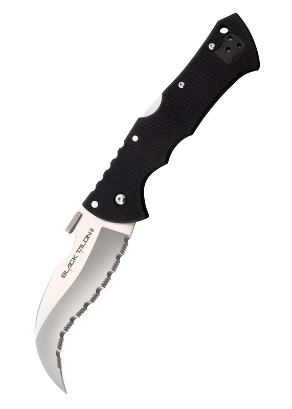Taschenmesser Black Talon II, S35VN, Wellenschliff