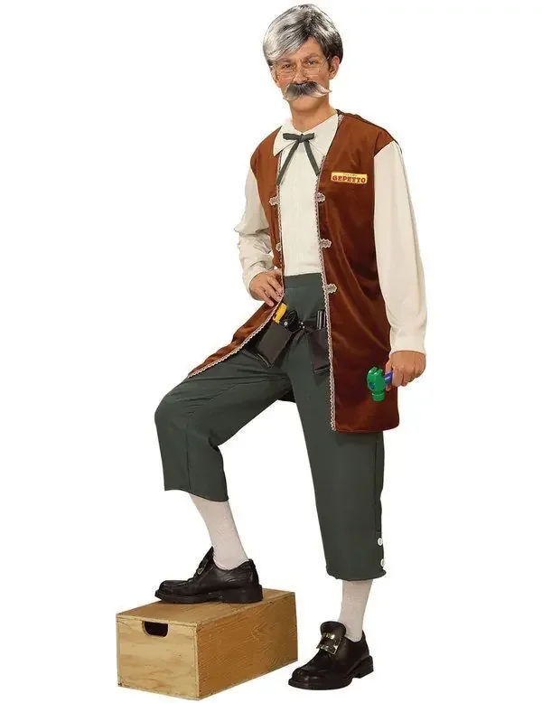 Vader Van Pinokkio Man Kostuum