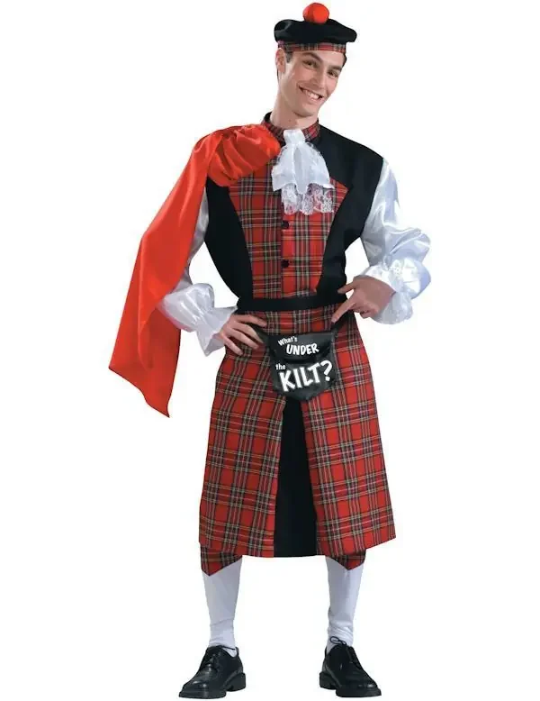 Wat Draagt Hij Onder Zijn Kilt Schots Man Kostuum