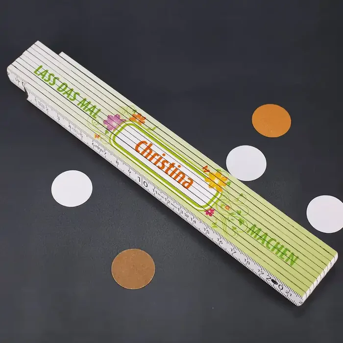 Zollstock mit Blumenmotiv für Frauen