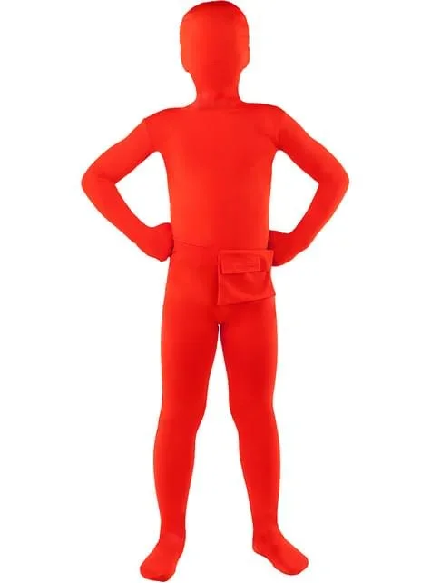 Zweite Haut Kostüm rot für Kinder